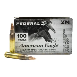 FEDERAL AMERICAN EAGLE 223 REM 55GR FMJBT (20)