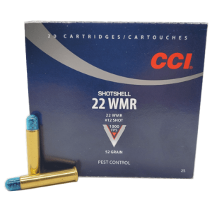 CCI .22 WMR SHOTSHELL 52GR #12SHOT (25)