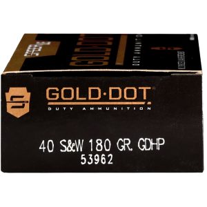 SPEER GOLD DOT 40 S&W 180GR GDHP (20)