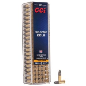 CCI SUB-SONIC .22LR SMALL GAME 40GR (100)