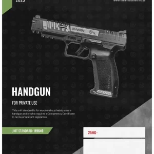 119649: HANDLE AND USE A HANDGUN