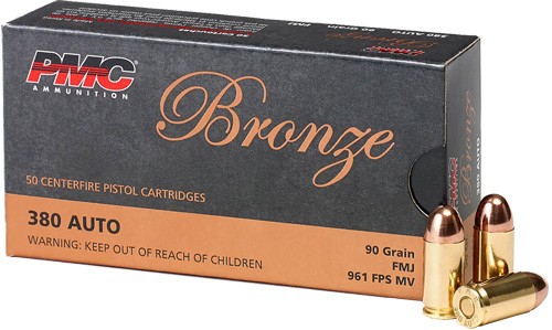PMC BRONZE 380 AUTO 90GR FMJ (50)