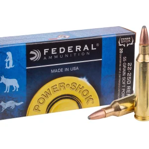 FEDERAL POWER-SHOK 22-250 55GR SP (20)