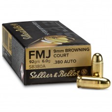 SELLIER & BELLOT 9MM SHORT FMJ 92GR (50)