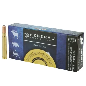 FEDERAL POWER-SHOK 375 H&H MAG 300GR SP (20)